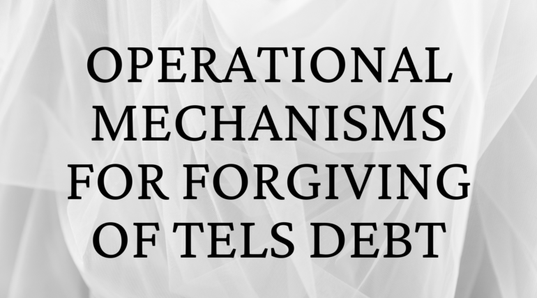 Operational Mechanisms for forgiving of TELS debt